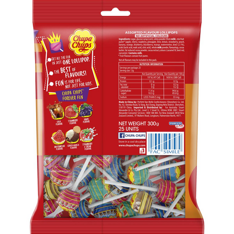 Chupa Chups Lollipops Best Of 25 Pack