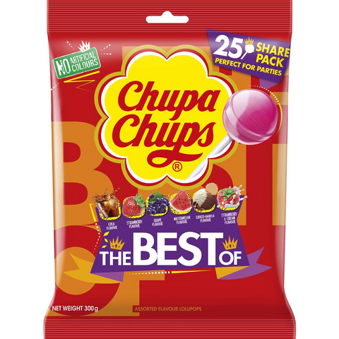 Chupa Chups Lollipops Best Of 25 Pack