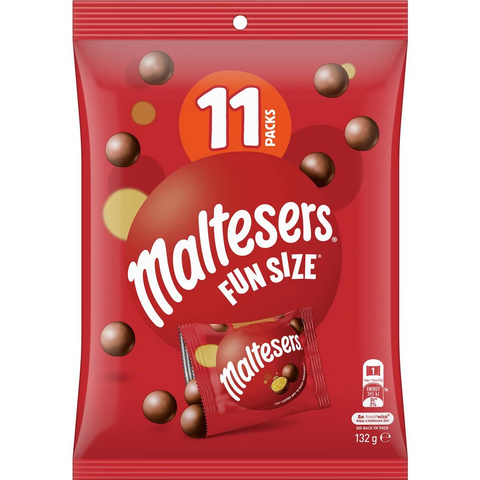 Maltesers Milk Chocolate Party Share Bag 11 Pieces 132g