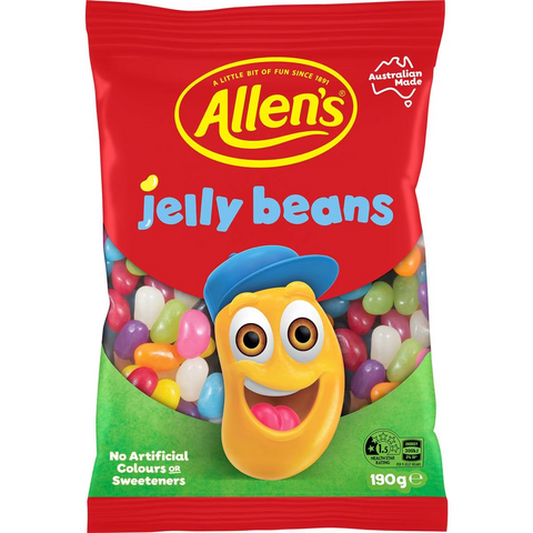 Allen's Jelly Beans Lollies Bag 190g