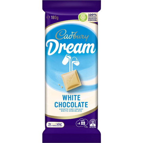 Cadbury Dream White Chocolate Block 180g