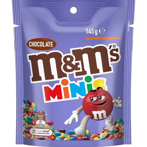 M&m's Minis Chocolate Snack & Share Bag 145g