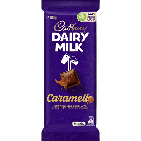 Cadbury Dairy Milk Caramello Chocolate Block 180g