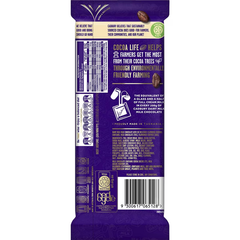 Cadbury Dairy Milk Snack Chocolate Block 180g