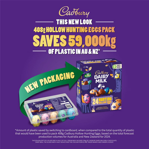 Cadbury Easter Chocolate 24 Piece Crate Hunting Eggs Carton 408g