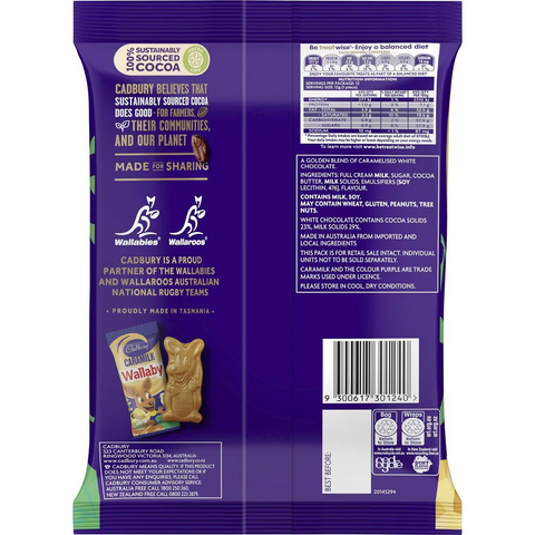 Cadbury Caramilk Wallaby Chocolate Sharepack 12 Pack 144g