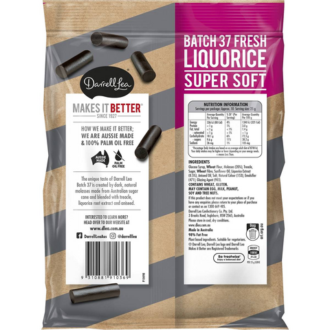 Darrell Lea Batch 37 Liquorice 260g