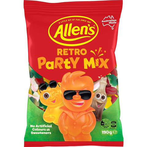 Allen's Retro Party Mix Lollies Bag 190g