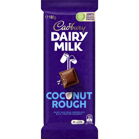 Cadbury Coconut Rough Chocolate Block 180g