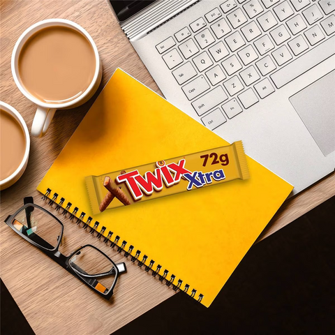 Twix Xtra Milk Chocolate Bar 72g