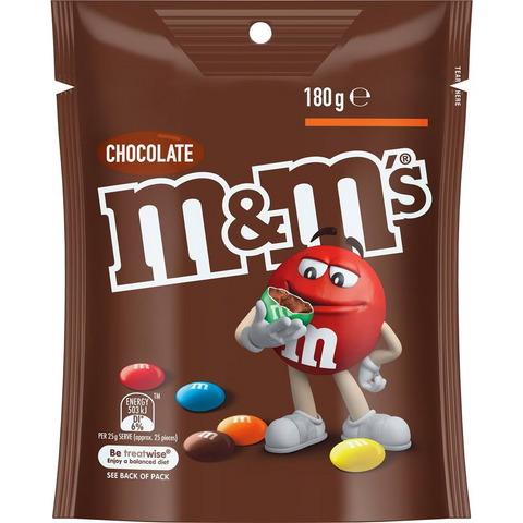 M&m's Milk Chocolate Snack & Share Bag 180g