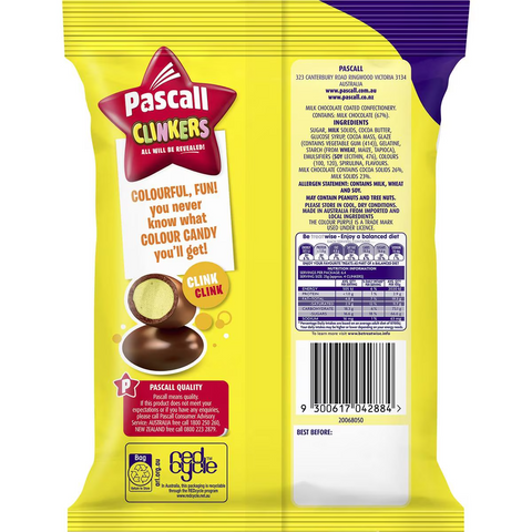 Cadbury Pascal Clinkers Chocolate Lollies 160g