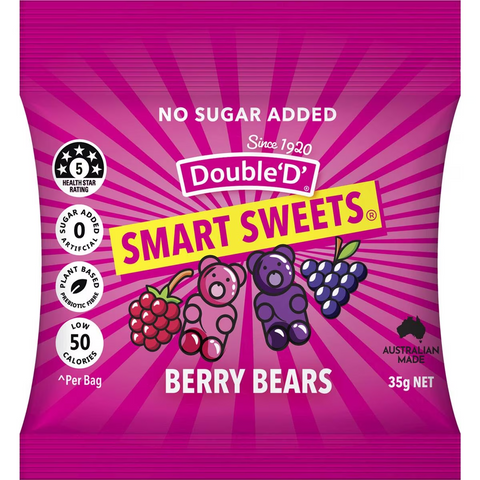 Double 'd' Smart Sweets Berry Gummies 35g