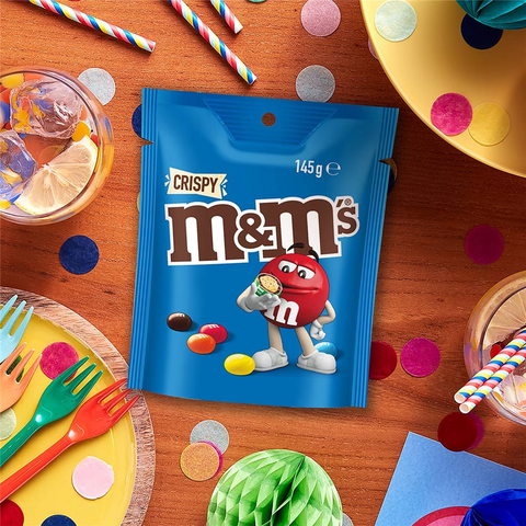 M&m's Crispy Milk Chocolate Snack & Share Bag 145g