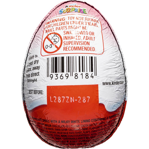 Kinder Surprise Chocolate Egg Pink 20g