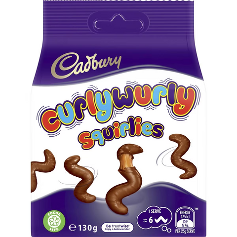 Cadbury Curlywurly Squirlies Chocolate Bag 130g