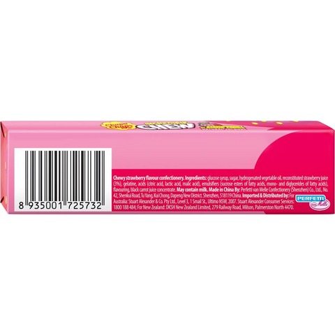 Chupa Chups Incredible Chews Strawberry Flavour 45g