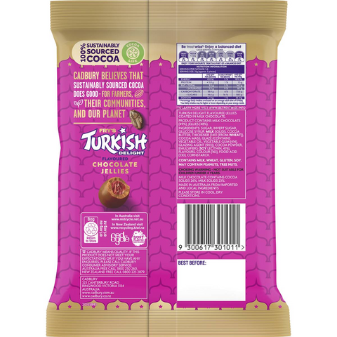 Cadbury Fry's Turkish Delight Chocolate Bites 140g