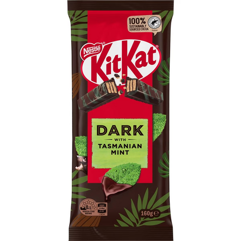 Kitkat Dark With Tasmanian Mint Chocolate Block 160g