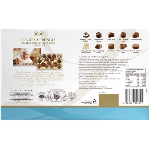 Lindt Pralines Master Collection Chocolate Box 184g