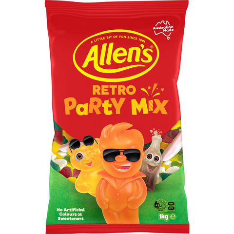 Allen's Retro Party Mix Bulk Bag 1kg