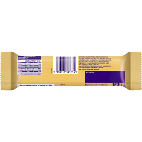 Cadbury Fry's Turkish Delight Twin Pack Chocolate Bar 76g