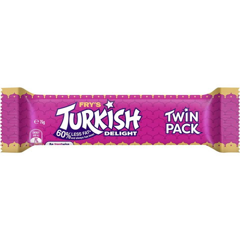 Cadbury Fry's Turkish Delight Twin Pack Chocolate Bar 76g