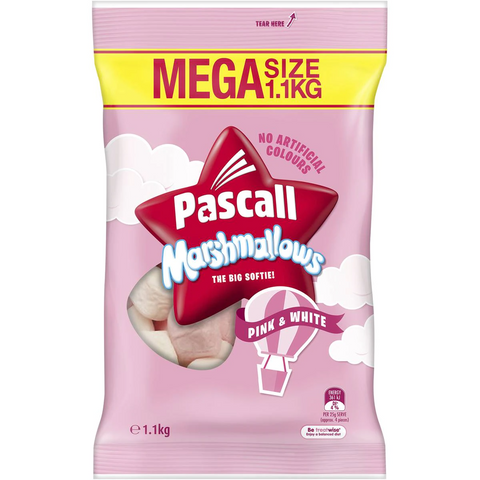 Pascall Marshmallows Pink & White 1.1kg