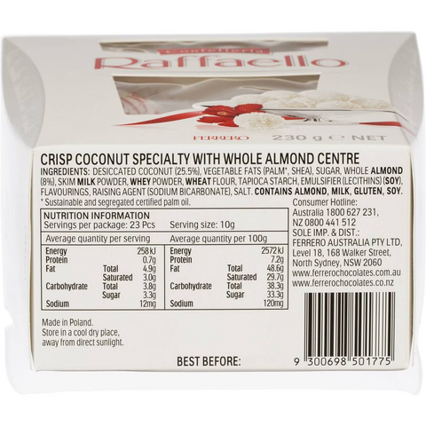 Raffaello Coconut & Almond Gift Box Ballotin 230g