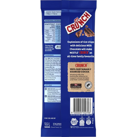 Nestle Crunch Chocolate Block 170g