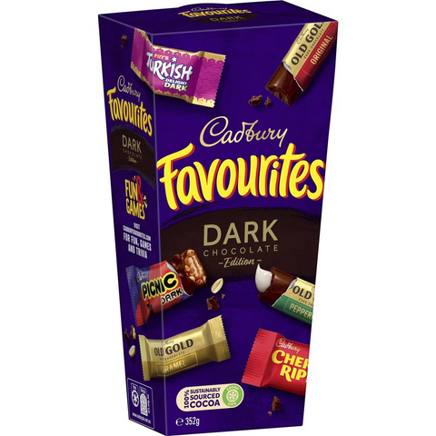 Cadbury Favourites Dark Edition Boxed Chocolate 352g