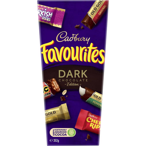 Cadbury Favourites Dark Edition Boxed Chocolate 352g