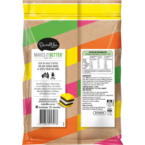 Darrell Lea Liquorice Allsorts Share Bag 470g