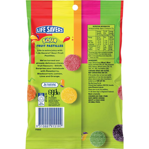 Life Savers Sour Fruit Pastilles 170g