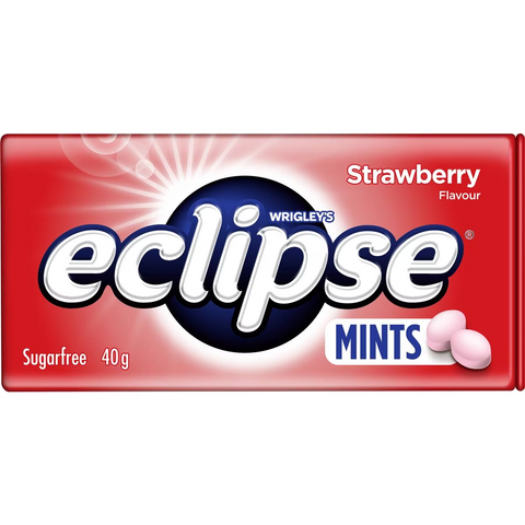 Eclipse Strawberry Sugar Free Mints Tin 40g