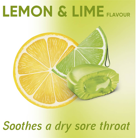 Nestle Soothers Throat Lozenges Liquid Centre Lemon Lime 10 Pack