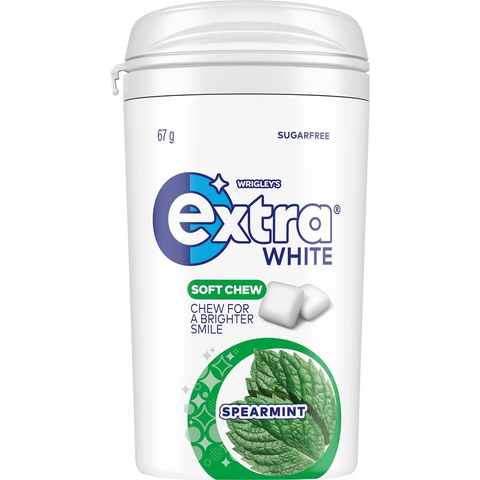 Extra White Soft Chew Spearmint Sugar Free Chewing Gum 67g