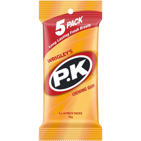 Wrigley's P.k Gold Original Chewing Gum Multipack 5x14g