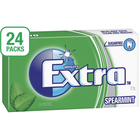 Extra Spearmint Sugar Free Chewing Gum 14pc 27g