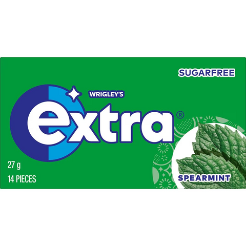 Extra Spearmint Sugar Free Chewing Gum 14pc 27g