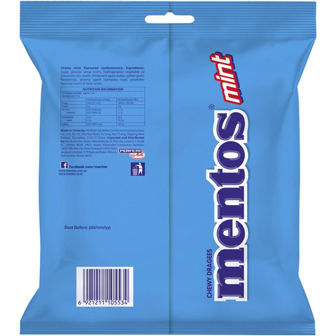 Mentos Single Serve Chewy Mint 405g