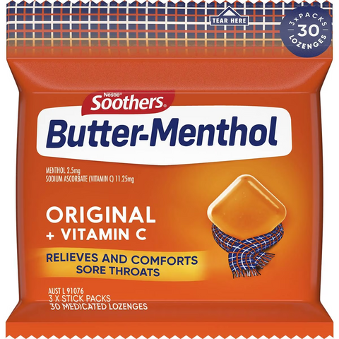 Allen's Butter-menthol Throat Lozenge 3 Pack