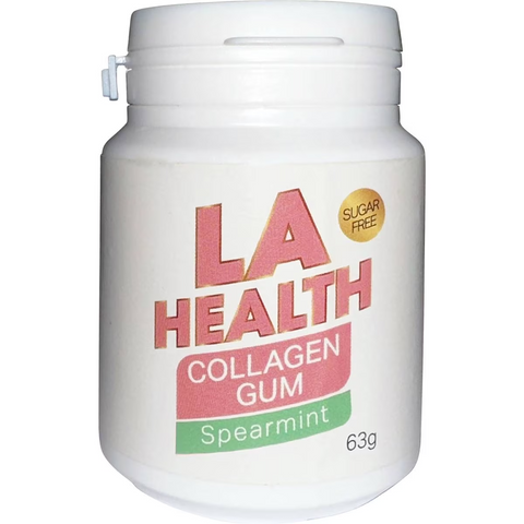 La Health Collagen Gum Sugar Free Spearmint 63g