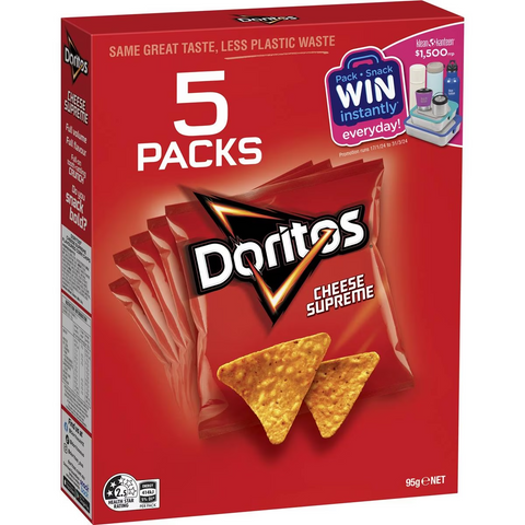 Doritos Corn Chips Cheese Supreme 5 Pack