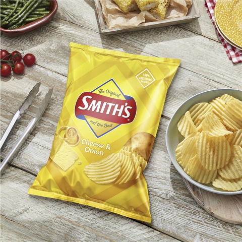 Smith's Crinkle Cut Potato Chips Cheese & Onion 170g