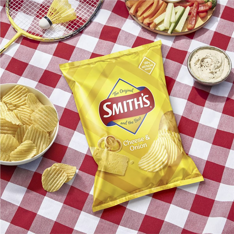 Smith's Crinkle Cut Potato Chips Cheese & Onion 170g