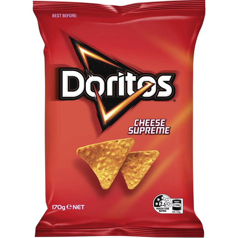 Doritos Corn Chips Cheese Supreme Share Pack 170g