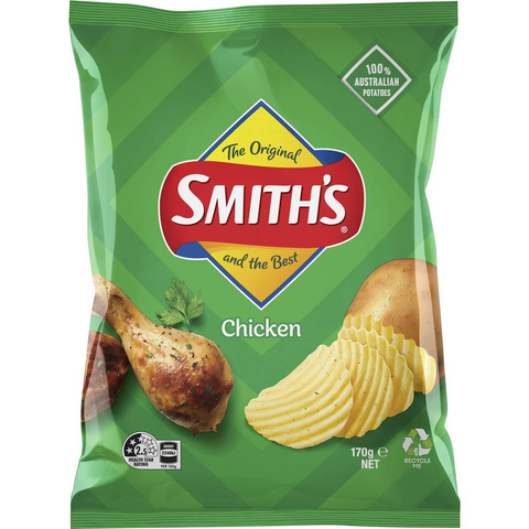 Smith's Crinkle Cut Potato Chips Chicken 170g