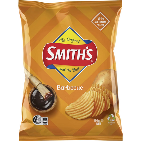 Smith's Crinkle Cut Potato Chips Barbecue 170g