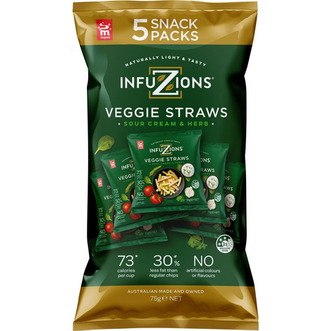 Infuzions Veggie Straws 5 Pack